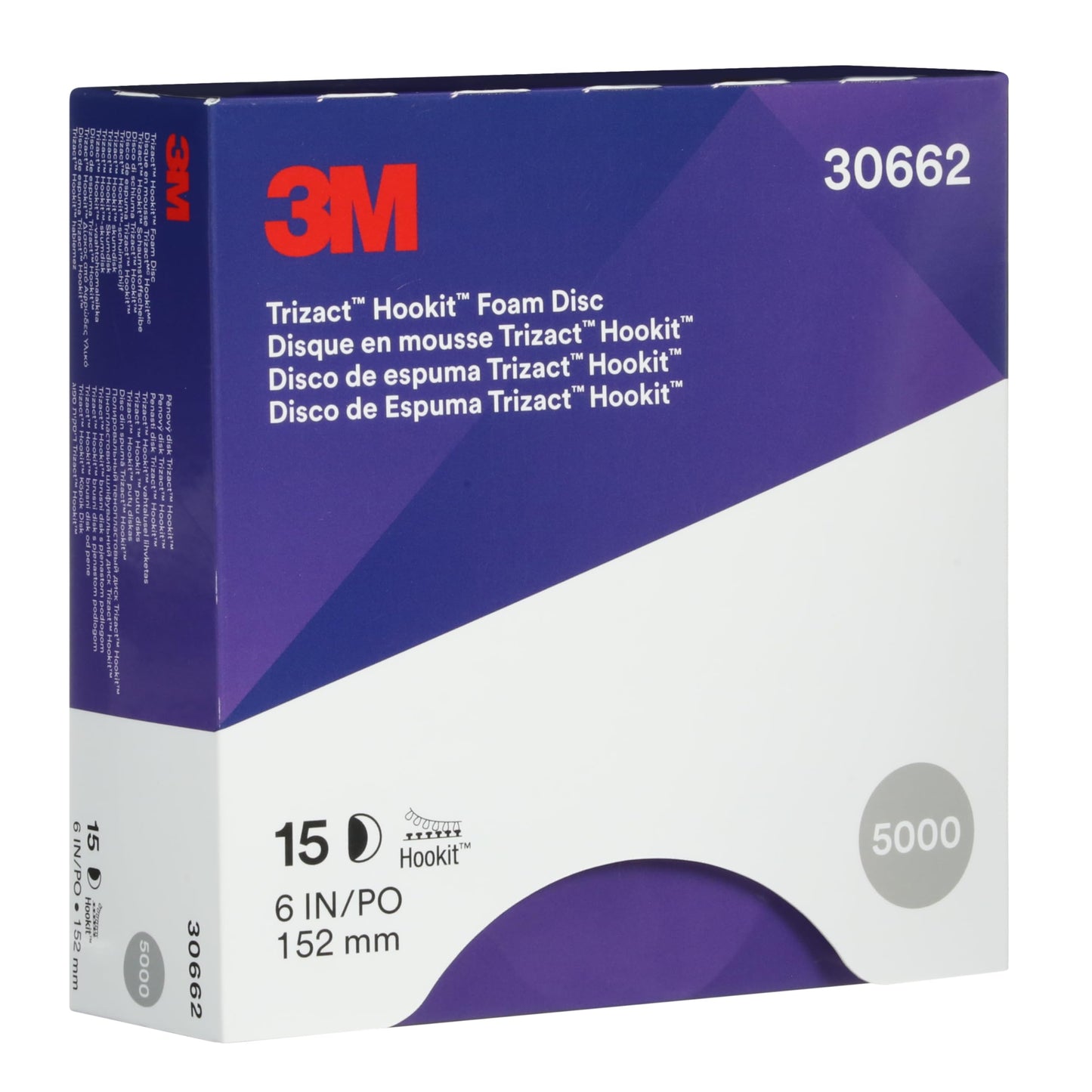 3M (30662) Hookit Trizact 6" 5000 Grit Foam Disc