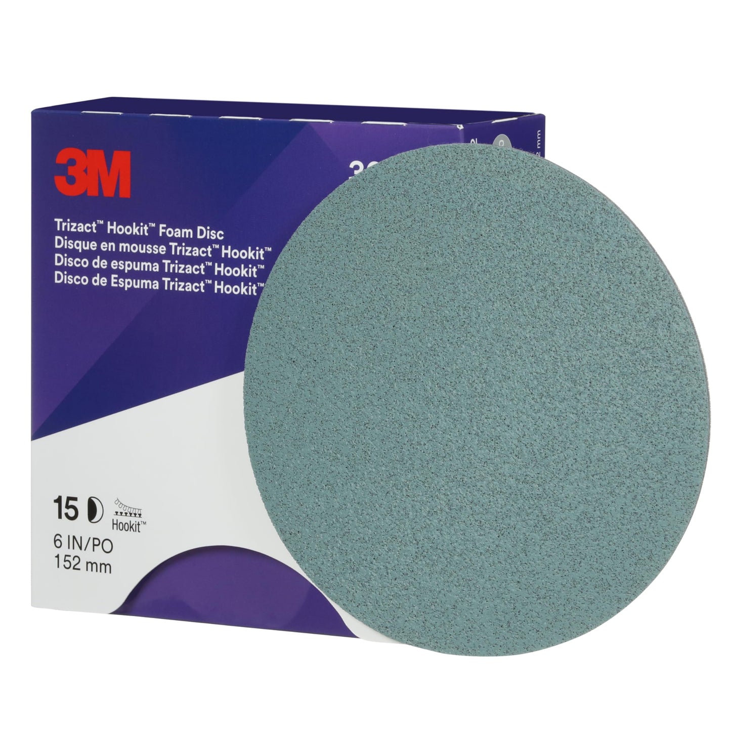 3M (30662) Hookit Trizact 6" 5000 Grit Foam Disc