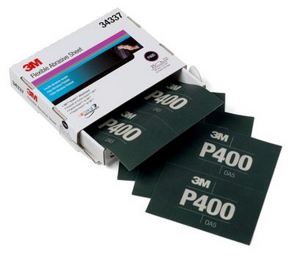 3M 34337 Hookit 270J Flexible Abrasive Sheet P400 Grit