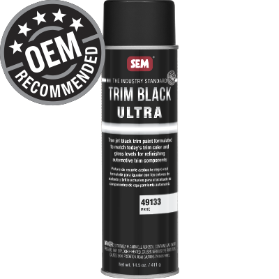 SEM 49133 Trim Black Ultra Matte Automotive Spray Aerosol - 20 Oz Can