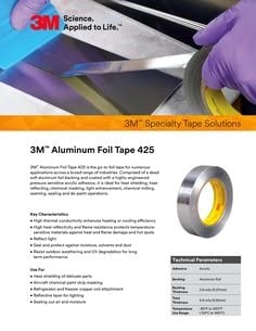 2" x 60 yds. 3M Aluminum Foil Tape 425