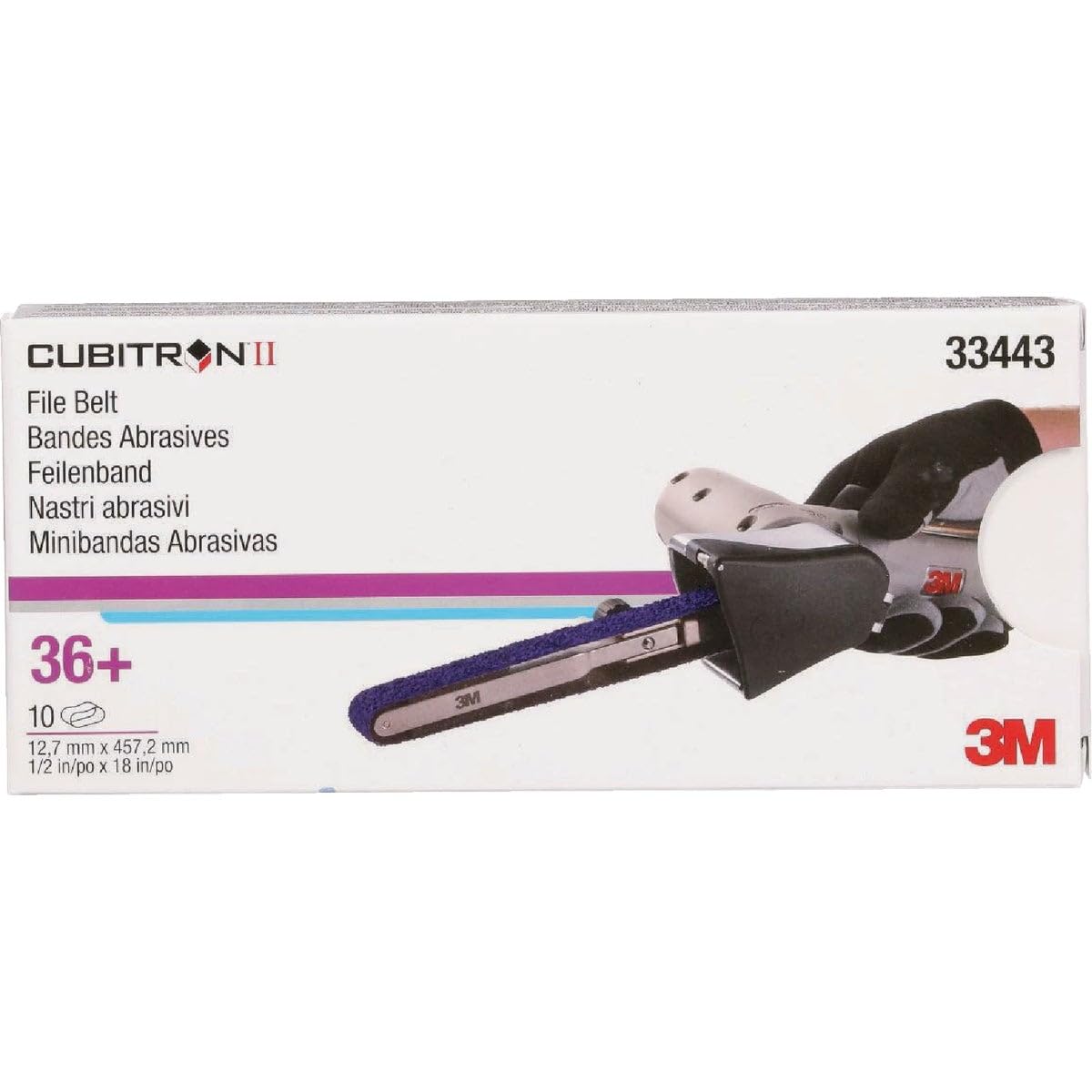 3/8" X 13" CubitronTM II 36+ Grade File Belt