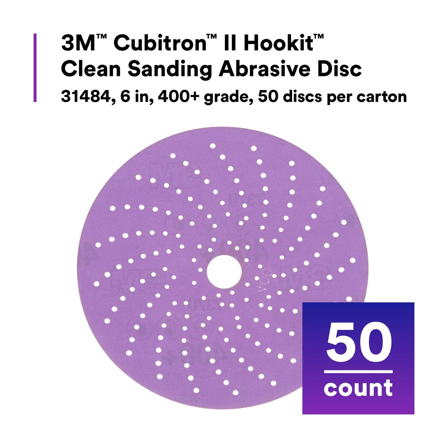 3M - 3M CUBITRON II SANDING HOOKIT ABRASIVE DISC 6IN (31484)