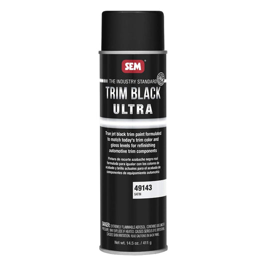 SEM 49143 Trim Black Ultra Satin Automotive Spray Aerosol - 20 Oz Can