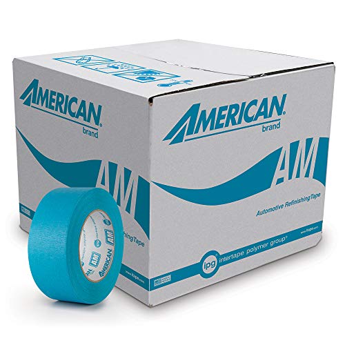 American Aqua Medium Temp Paper Masking Tape, 18MM X 54.8M, Aqua, Case of 48 Rolls