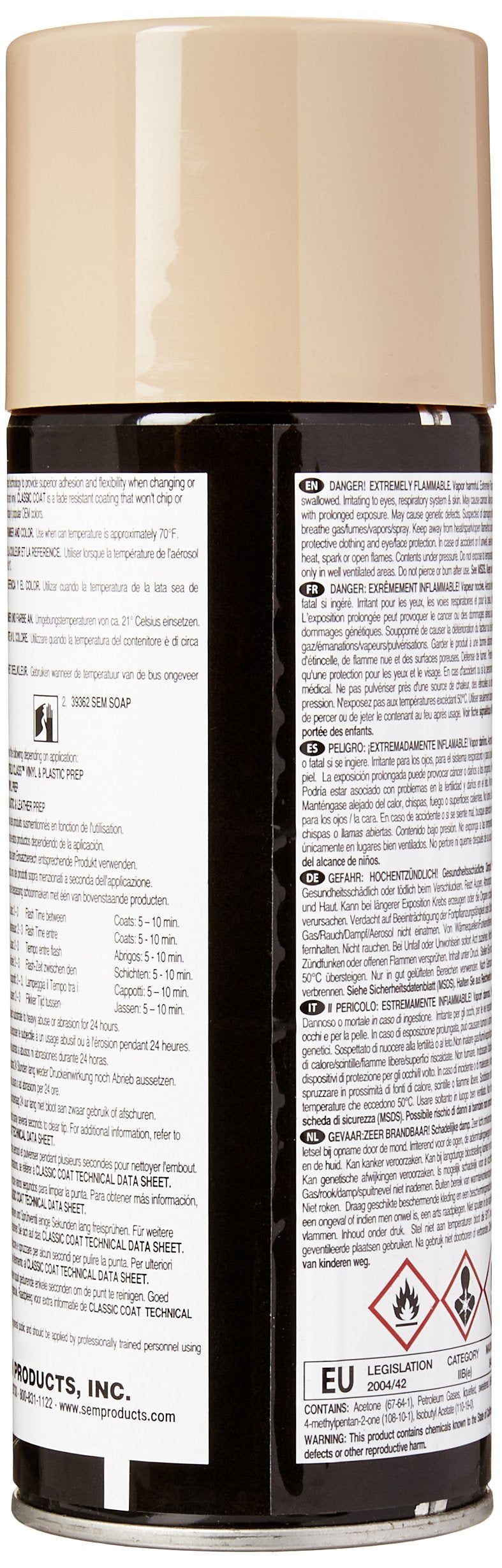 SEM Products 17403 Lite Cashmere Classic Coat - 16 oz.