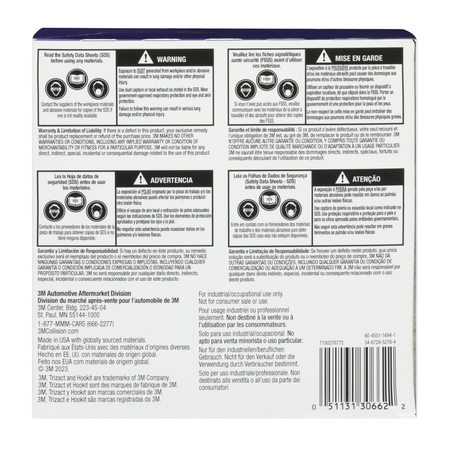 3M (30662) Hookit Trizact 6" 5000 Grit Foam Disc