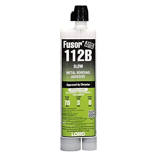 Lord Fusor 112B Metal Bonding Adhesive (Slow-Set), 7.6 oz.