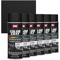 SEM Products Color Coat  15243 Satin Black Aerosol 16 oz