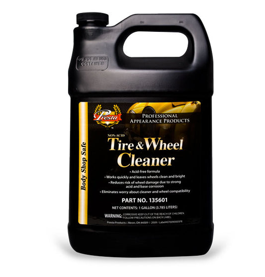 Presta 135601 Non-Acid Tire and Wheel Cleaner, 1 Gallon