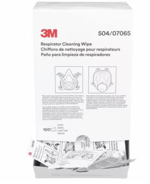 3M 504/07065 Alcohol-Free Respirator Cleaning Wipes