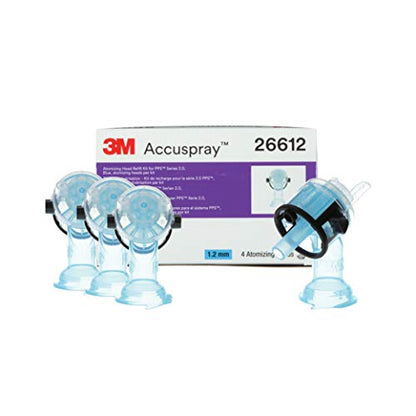 3M Accuspray Paint Spray Gun Nozzle Refills for PPS 2.0, 26612, 1.2 mm, Blue, Use with PPS 2.0 Spray Gun System for Like-New Paint Spray Performance, 4 Pack
