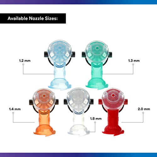 3M Accuspray Paint Spray Gun Nozzle Refills for PPS 2.0, 26614, 1.4 mm, Orange, Use with PPS 2.0 Spray Gun System for Like-New Paint Spray Performance, 4 Pack