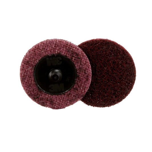 Scotch-Brite 07481 Roloc 2" x No Hole Aluminum Oxide Medium Grade Surface Conditioning Disc